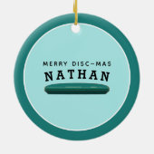 gepersonaliseerde schijf voor golf keramisch ornament (Achterkant)