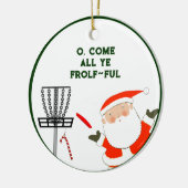 gepersonaliseerde schijf voor kerstmis keramisch ornament (Links)