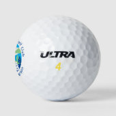 Gepersonaliseerde Schilderachtig Cursus Retro Mode Golfballen (Logo)