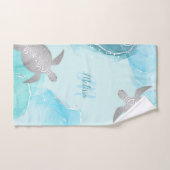 Gepersonaliseerde schildpad – Ocean-Inspired Handdoek (Handdoek)