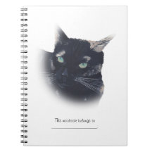 Gepersonaliseerde schildpad Shell Cat Face Notitie