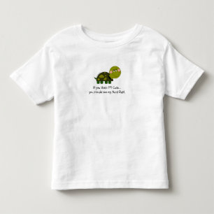 Gepersonaliseerde schildpad t-shirt- peuter kinder shirts