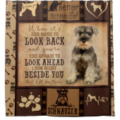 Gepersonaliseerde Schnauzer Dog Blanket Gift Douchegordijn (Voorkant)