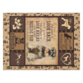 Gepersonaliseerde Schnauzer Dog Blanket Gift, Pet  Tafelkleed (Voorkant (Horizontaal))