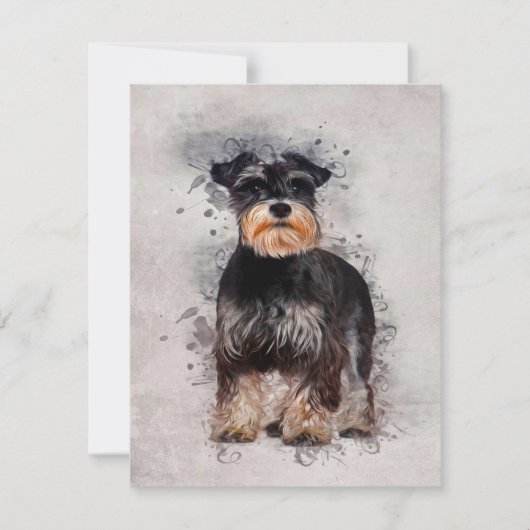 Gepersonaliseerde Schnauzer | Hond Birthday-kaart Kaart (Voorkant)