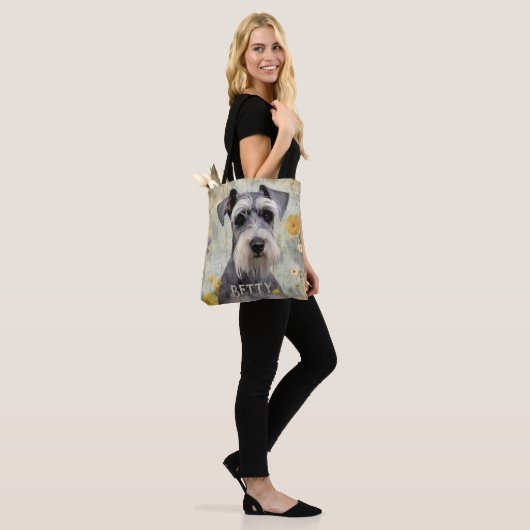 Gepersonaliseerde Schnauzer Tote Bag (Op model)