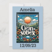 Gepersonaliseerde schone en sobere Jubilea Kaart (Voorkant)