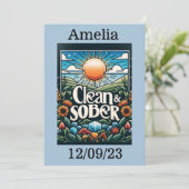 Gepersonaliseerde schone en sobere Jubilea Kaart (Staand voorkant)