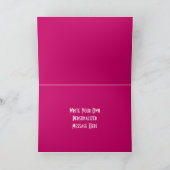 Gepersonaliseerde schone en sobere kaart helder ro (Binnen)