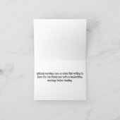 Gepersonaliseerde schone en sobere verjaardag kaart (Binnen)