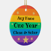 Gepersonaliseerde schone nuchtere nuchterheid keep keramisch ornament (Rechts)