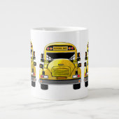 Gepersonaliseerde school bus grote koffiekop (Voorkant)