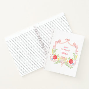 Gepersonaliseerde School Crest   Leraar in de klas Notitieboek