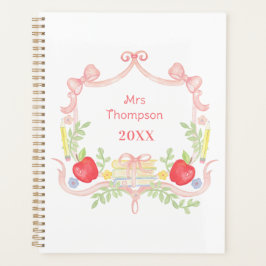 Gepersonaliseerde School Crest | Leraar in de klas Planner