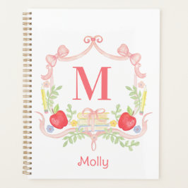 Gepersonaliseerde School Crest | Monogram Planner
