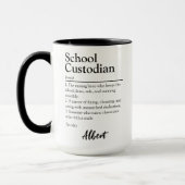 Gepersonaliseerde School Custodian Definition Mok (Links)