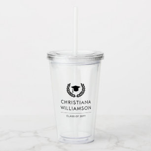 Gepersonaliseerde School en College Graduation Ele Acryl Drinkbeker