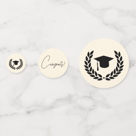 Gepersonaliseerde School en College Graduation Ele Confetti (Achterkanten)