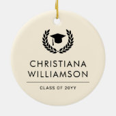 Gepersonaliseerde School en College Graduation Ele Keramisch Ornament (Achterkant)