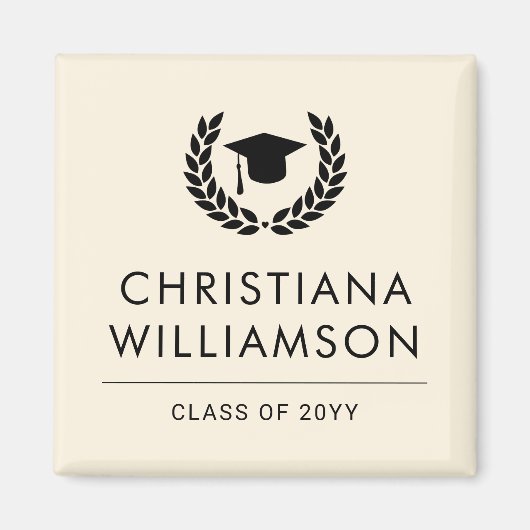Gepersonaliseerde School en College Graduation Ele Magneet (Voorkant)