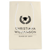 Gepersonaliseerde School en College Graduation Ele Medium Cadeauzakje (Voorkant)