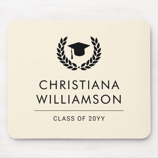 Gepersonaliseerde School en College Graduation Ele Muismat (Voorkant)