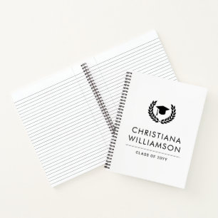 Gepersonaliseerde School en College Graduation Ele Notitieboek