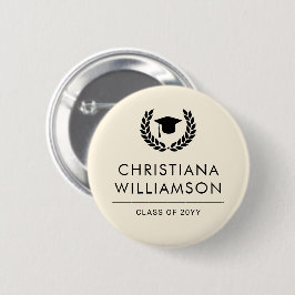 Gepersonaliseerde School en College Graduation Ele Ronde Button 5,7 Cm