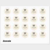 Gepersonaliseerde School en College Graduation Ele Ronde Sticker (Vel)