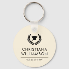 Gepersonaliseerde School en College Graduation Ele Sleutelhanger