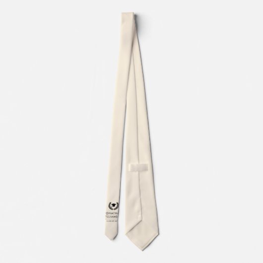 Gepersonaliseerde School en College Graduation Ele Stropdas (Achterkant)