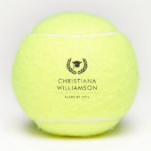 Gepersonaliseerde School en College Graduation Ele Tennisballen (Voorkant)