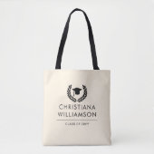 Gepersonaliseerde School en College Graduation Ele Tote Bag (Voorkant)