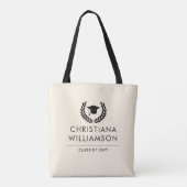 Gepersonaliseerde School en College Graduation Ele Tote Bag (Achterkant)