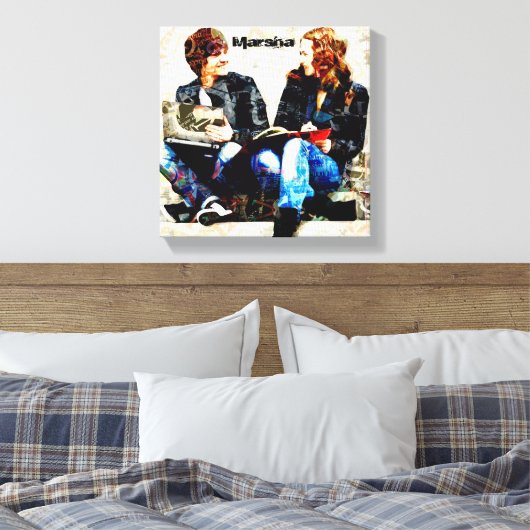 Gepersonaliseerde School Geëigend Tiener collage Canvas Afdruk (Insitu (Slaapkamer))