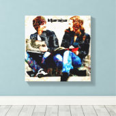 Gepersonaliseerde School Geëigend Tiener collage Canvas Afdruk (Insitu (Houten vloer))