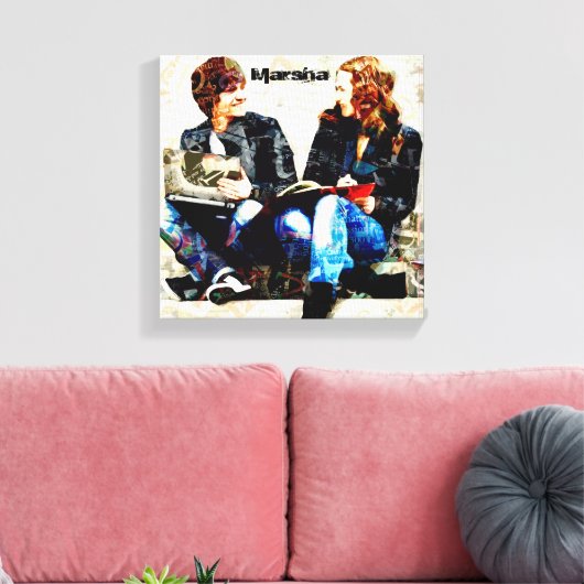 Gepersonaliseerde School Geëigend Tiener collage Canvas Afdruk (Insitu (Woonkamer))