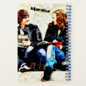 Gepersonaliseerde School Geëigend Tiener collage Notitieboek (Achterkant)