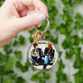 Gepersonaliseerde School Geëigend Tiener collage Sleutelhanger (Hand)