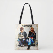 Gepersonaliseerde School Geëigend Tiener collage Tote Bag (Voorkant)