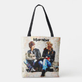 Gepersonaliseerde School Geëigend Tiener collage Tote Bag (Achterkant)
