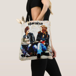Gepersonaliseerde School Geëigend Tiener collage Tote Bag