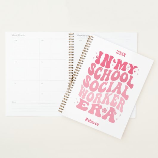 Gepersonaliseerde School maatschappelijk werker Planner (Display)