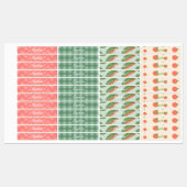 Gepersonaliseerde School Naam Labels voor Meisjes (Vel)