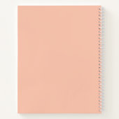 Gepersonaliseerde school onderwerp Boho Blush Pink Notitieboek (Achterkant)