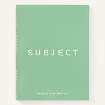 Gepersonaliseerde school onderwerp Boho Mint Green