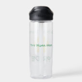 Gepersonaliseerde School Pride Paw Print Waterfles (Achterkant)