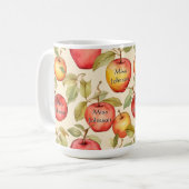 Gepersonaliseerde School Teacher Apple Mok (Voorkant links)