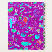 Gepersonaliseerde school thema leraar les planner (Achterkant)