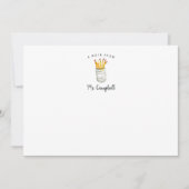 Gepersonaliseerde schoolbank notitiekaartje (Voorkant)